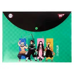 Папка-конверт Yes А4 Demon Slayer на кнопці (492287)