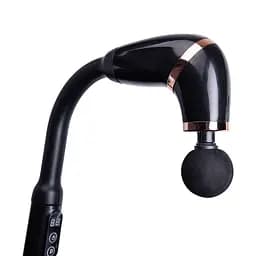 Перкусійний масажер Fascial Gun Massage 4 насадки, чорний Huizhou HP-11-11B - мініатюра 2