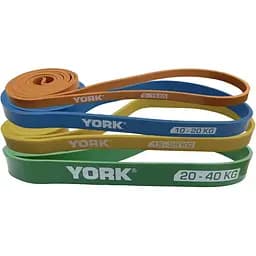 Набір резинок для фітнесу York Fitness 4 шт (5 - 40кг) - мініатюра 6