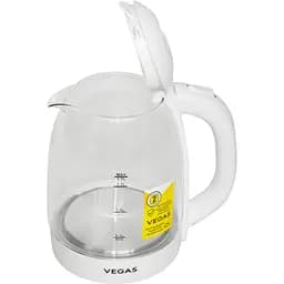 Чайник електричний Vegas VEK-0038W 2200Вт 1.7 л білий (VEK-0038W) - мініатюра 2