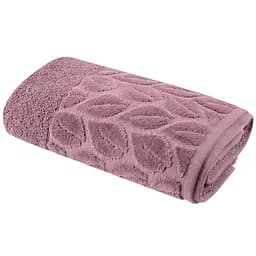 Рушник махровий Soho Leaves Purple бавовна 50х90 см (50*90 Leaves Purp)