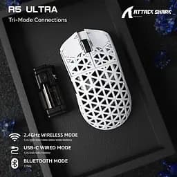 Мишка ігрова бездротова Attack Shark R5 ULTRA WHITE - мініатюра 3