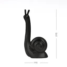 Декоративна статуетка MBM My Home Равлик чорна (DH-ST-24 S BLACK) - мініатюра 2