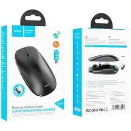 Миша Hoco GM15 Art dual-mode business wireless mouse чорна - мініатюра 2
