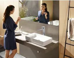 Змішувач Hansgrohe Metropol 260 для умивальника Brushed Black 32512340 Шліфований чорний хром - мініатюра 2