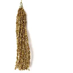 Новорічна прикраса - мішура з паєтками Devilon 28 см золотистий (005017)