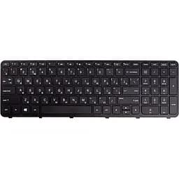 Клавіатура для ноутбука HP 350 G1, 355 G2 чорний, чорний фрейм