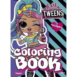 Дитяча книжка-розмальовка "Tweens Emma Emo" Ідейка LCB8 зі стікерами