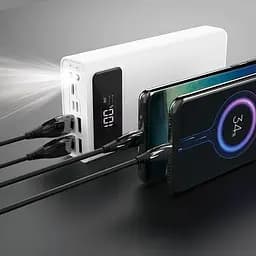 УМБ Hoco General LED Display power bank J65 30000mAh 4USB / Lightning / Type-C 2А - мініатюра 6