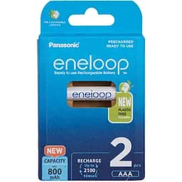 Аккумуляторная батарея Panasonic Eneloop AAA 800 2BP mAh NI-MH