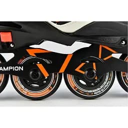 Ролики дитячі Micro Champion 33-36 Чорний-Помаранчевий - мініатюра 5