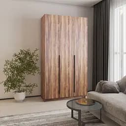 Шафа 3-дверна MebelStar Оскар ДСП BG, блок шухляд 120x52x220 см Дуб бурштиновий (MBS-4563)