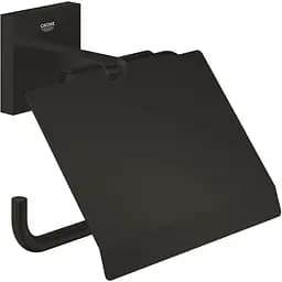 Тримач туалетного паперу Grohe QuickFix Start Cube 411022430 Чорний матовий