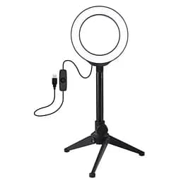 Кольцевая USB LED лампа Puluz PKT3084B 4.7+ настольный штатив