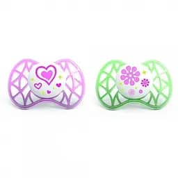 Силіконова ортодонтична пустушка Nuvita Air, 6-12 міс., 2шт. (NV7080Pink)