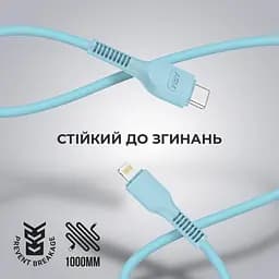 Кабель ArmorStandart AR88 Type-C to Lightning 3A 1m Blue (ARM65288) - мініатюра 2