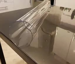 М'яке скло силіконова скатертину на стіл Soft Glass Захист для меблів (3.6х1.2 м) товщина - 2,0 мм Прозоре - мініатюра 2