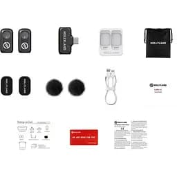 Мікрофонна радіосистема Hollyland Lark A1 Mini Duo USB-C [157884] - мініатюра 4