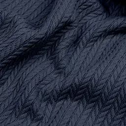 Плед-покривало Cosas Knitted Braid Navy косичка 75х95 см (Blanket_65-1Navy_KnittedBraid_75x95) - мініатюра 4
