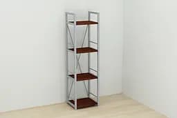 Етажерка 4/34 Ferrum-decor Серії Коннект 120x34x28 сірий ДСП Венге 16мм (FRD-105543) - мініатюра 6