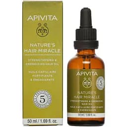 Олія Apivita Природне диво для укріплення та енергізації волосся, з прополісом, 50 мл