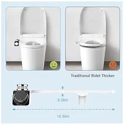 Універсальне біде-накладка SAMODRA Bidet Plus з боковим модулем та регуляцією температури, Біла (SMWDRBP) - мініатюра 3