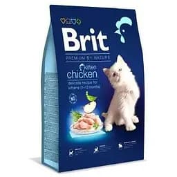 Сухой корм Brit Premium Cat by Nature Kitten для котят с курицей 8 кг