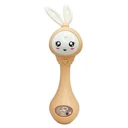 Інтерактивна іграшка-брязкальце Зайчик Mega Zayka MGZ-1210(Peach)