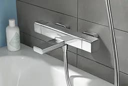 Змішувач з термостатом для ванни Hansgrohe Ecostat E Coolcontact 15774000 Хром - мініатюра 3