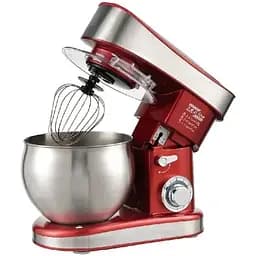 Червоний Кухонний тестоміс міксер 4в1 3500 Вт на 7 літрів Zepline із нержавіючої сталі ZP-137