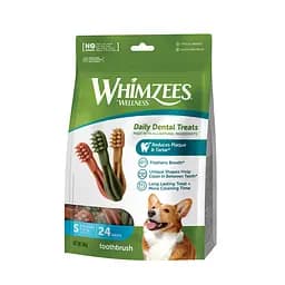 Ласощі Whimzees Toothbrush у формі зубної щітки для собак S 24 шт.