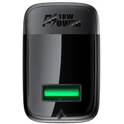 МЗП Acefast A90 QC3.0 18W (1USB-A) Black - мініатюра 3
