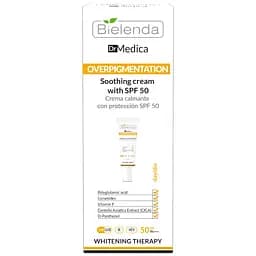 Крем для лица Bielenda Dr Medica Overpigmentation Успокаивающий из SPF 50, 50 мл