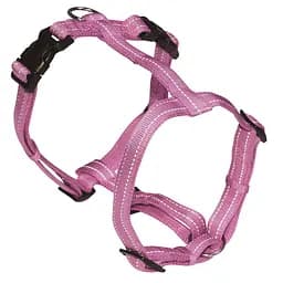 Шлея для собак нейлонова 25-40 см Croci Soft Reflective рожева