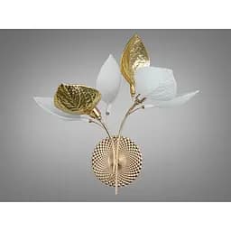 Дизайнерське бра Romin з фарфоровими елементами 2 лампи золото