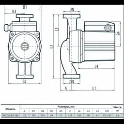 Циркуляційний насос Sprut LRS 25-8S-180 (122155) - мініатюра 2