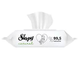 Вологі серветки для дітей Sleepy Naturаl Baby 60 шт. Комплект 3 упаковки. Догляд за чутливою шкірою малюка - мініатюра 3
