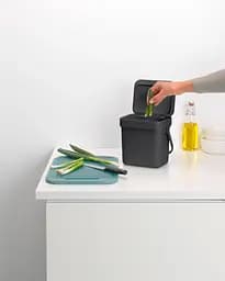 Відро для сміття Brabantia Sort&Go, темно-сірий, 3 л (209888) - мініатюра 4