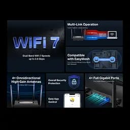Mercusys Маршрутизатор MR25BE BE3600, 3x GE LAN, 1x GE WAN, MESH - мініатюра 6