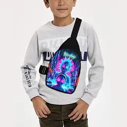 Сумка через плечо детская Рик и Морти 29х17 см сумка слинг для мальчика (02163)