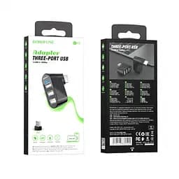 Usb-розгалужувач Borofone 3-портовий DH3 - мініатюра 2