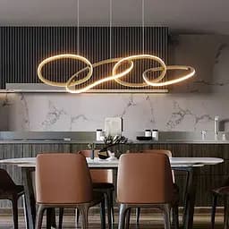 Эффектная удлиненная латунная люстра в корпусе 100х25 см Арт. AA242 4 Titanium Line F