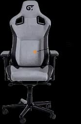 Геймерське крісло GT Racer чорне зі світло-сірим (X-8005 Light Gray/Black Suede) - мініатюра 2
