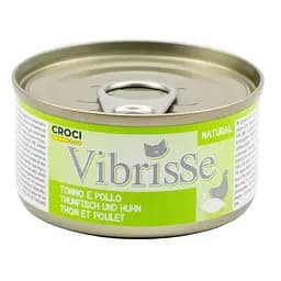 Консервований корм для котів із тунцем та куркою в соусі Croci Vibrisse 70 г