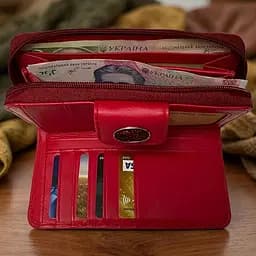 Жіночий гаманець Tony Perotti Swarovski 1655A marlboro (90001) Червоний - мініатюра 5