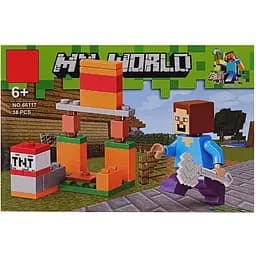 Конструктор детский Minecraft Bambi 66117-2 39 деталей