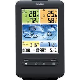 Метеостанція Sencor чорний (SWS9898WIFI) - мініатюра 2