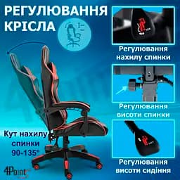 Геймерське крісло 4Points GT Червоне - мініатюра 11