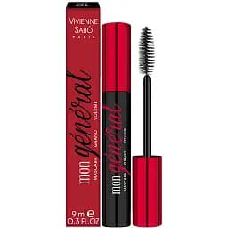 Туш для вій Vivienne Sabo Mon General з ефектом максимального об'єму та подовження відтінок 01 (чорний) 9 мл (8000017725293)