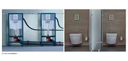 Інсталяція для підвісного унітазу Grohe Rapid SL + кнопка Skate Cosmopolitan 30412 - мініатюра 8